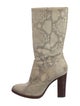 Chloé Snakeskin Animal Print Boots