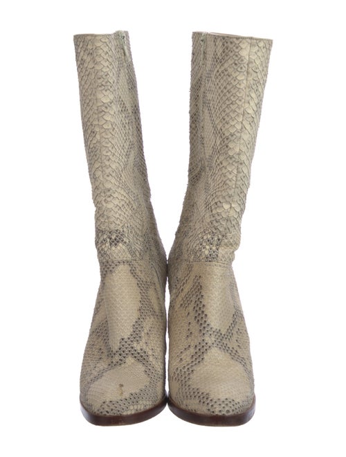 Chloé Snakeskin Animal Print Boots