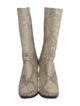 Chloé Snakeskin Animal Print Boots
