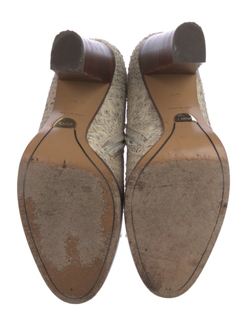 Chloé Snakeskin Animal Print Boots