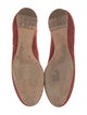 Chloé Suede Scalloped Accent Ballet Flats