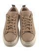 Chloé Leather Scalloped Accent Sneakers