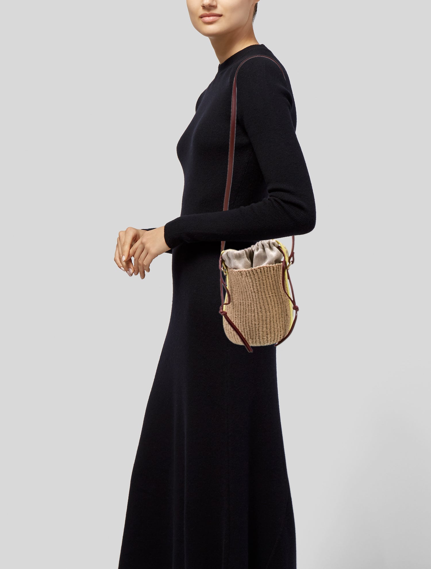 Chloé Raffia Bucket Bag