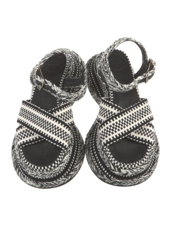 Chloé Canvas Printed Sandals