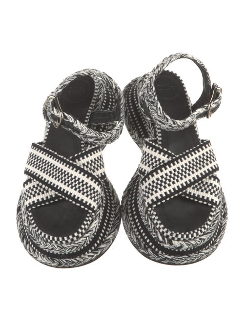 Chloé Canvas Printed Sandals