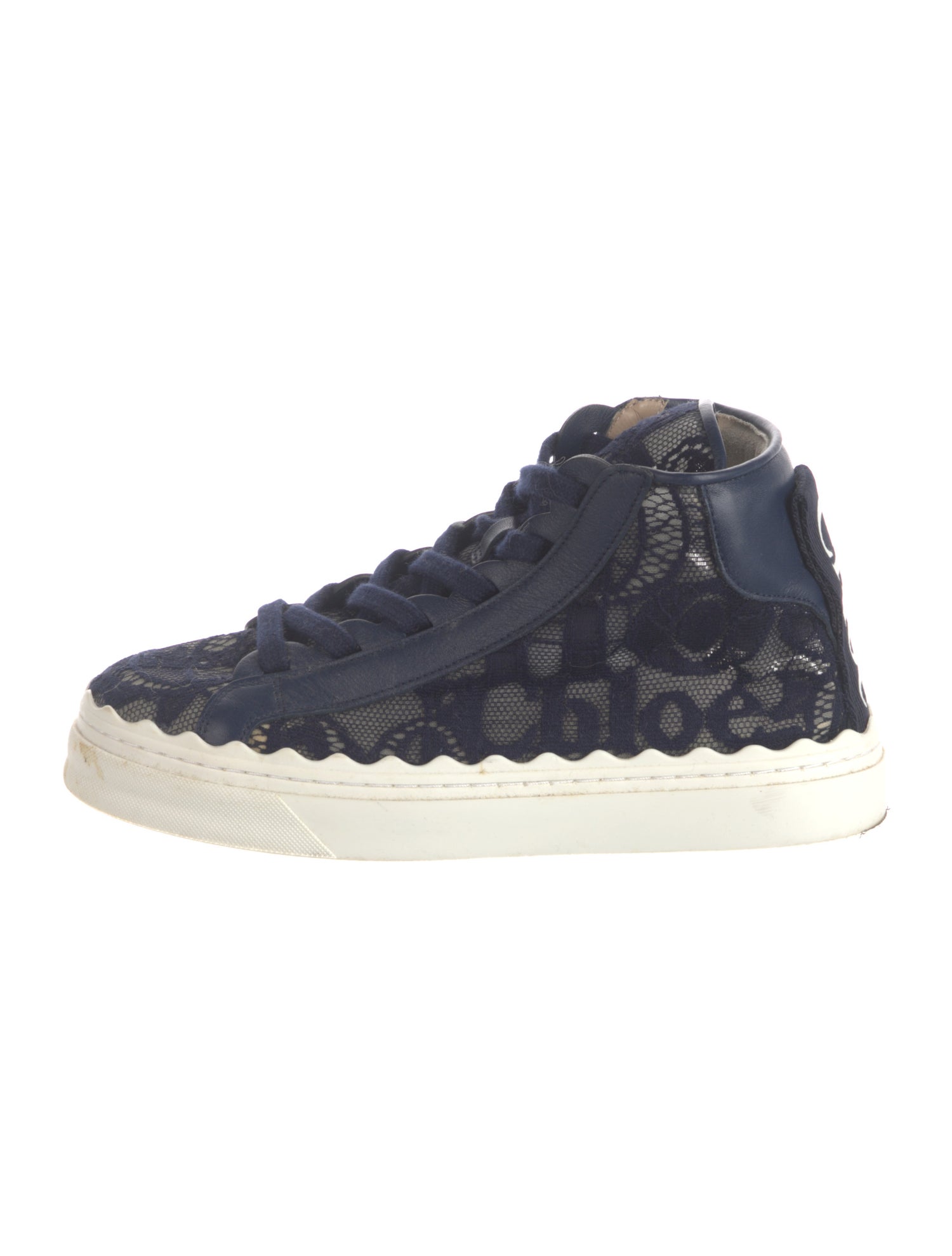 Chloé Lace Lace Pattern Sneakers