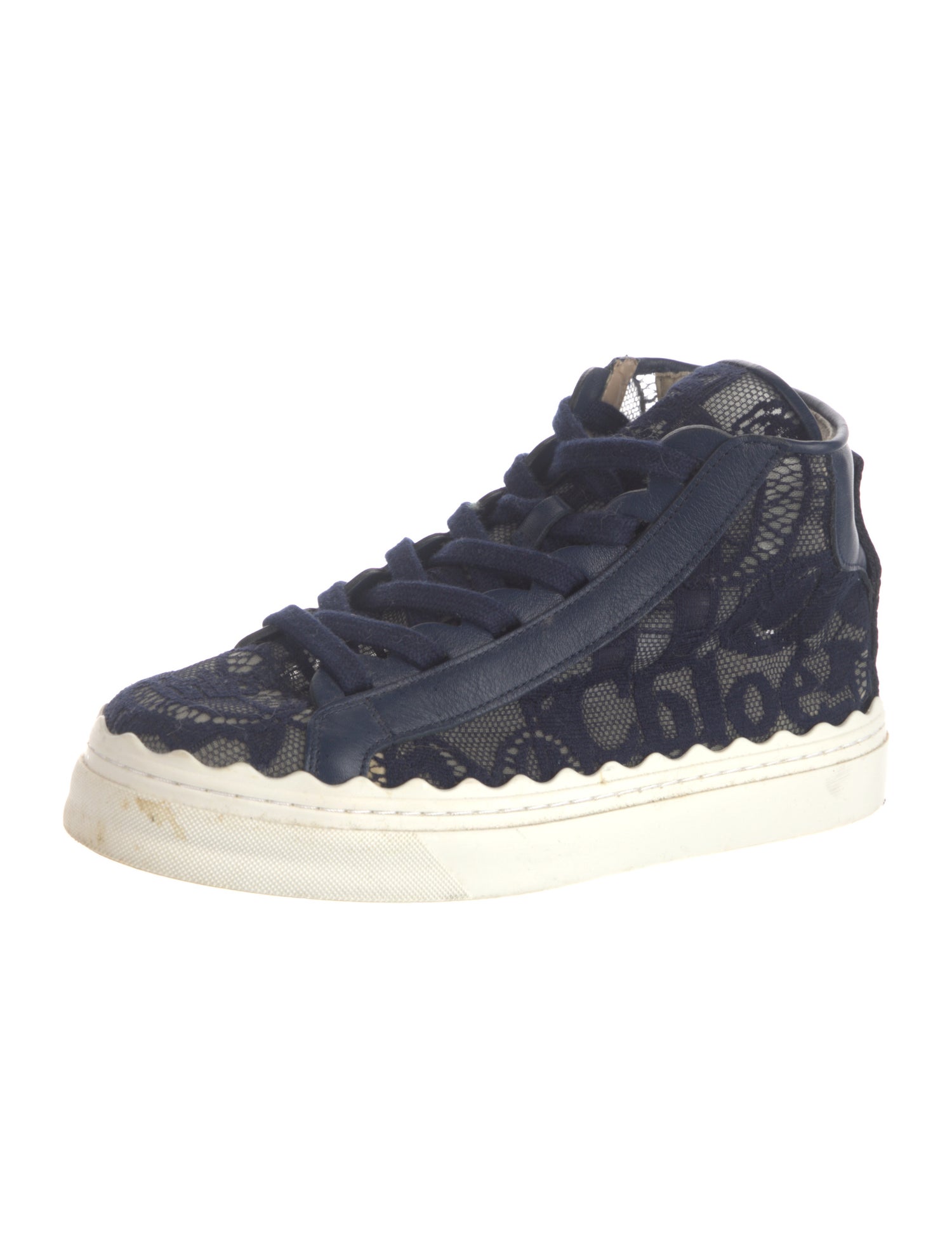 Chloé Lace Lace Pattern Sneakers