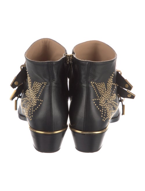 Chloé Leather Studded Accents Western Boots