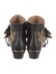 Chloé Leather Studded Accents Western Boots