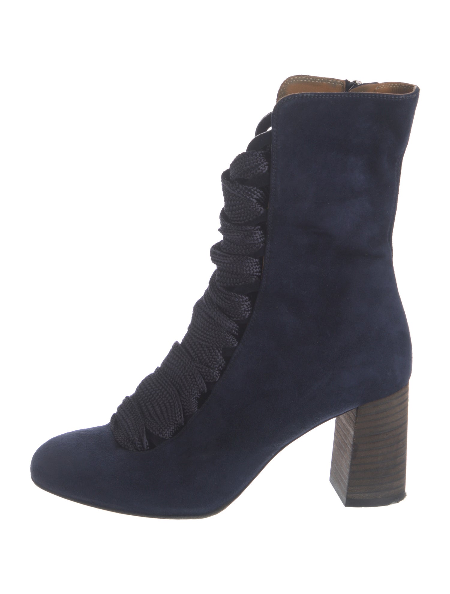 Chloé Suede Lace-Up Boots