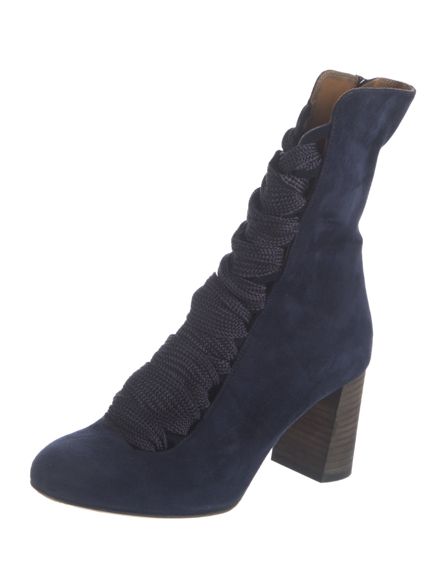Chloé Suede Lace-Up Boots