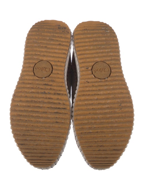 Chloé Tweed Pattern Sneakers