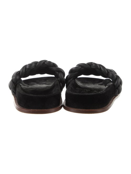 Chloé Leather Braided Accents Slides