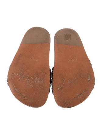 Chloé Leather Braided Accents Slides