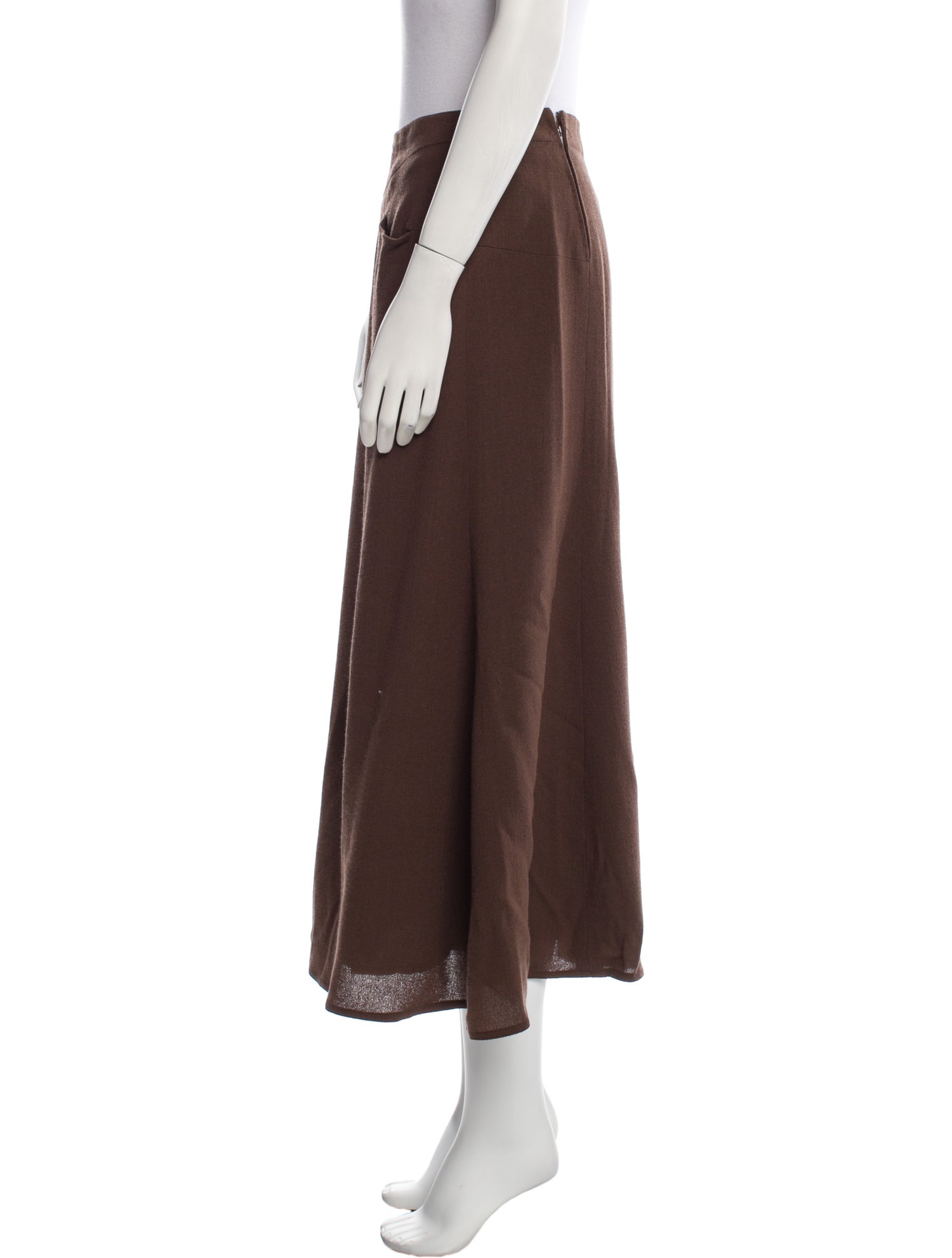 Chloé Virgin Wool Midi Length Skirt