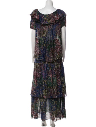 Chloé Printed Eyelet Trim Skirt Set