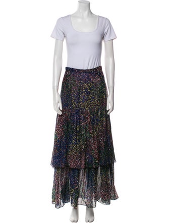 Chloé Printed Eyelet Trim Skirt Set