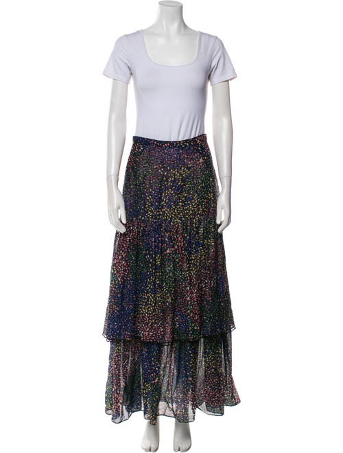 Chloé Printed Eyelet Trim Skirt Set