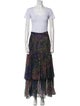 Chloé Printed Eyelet Trim Skirt Set