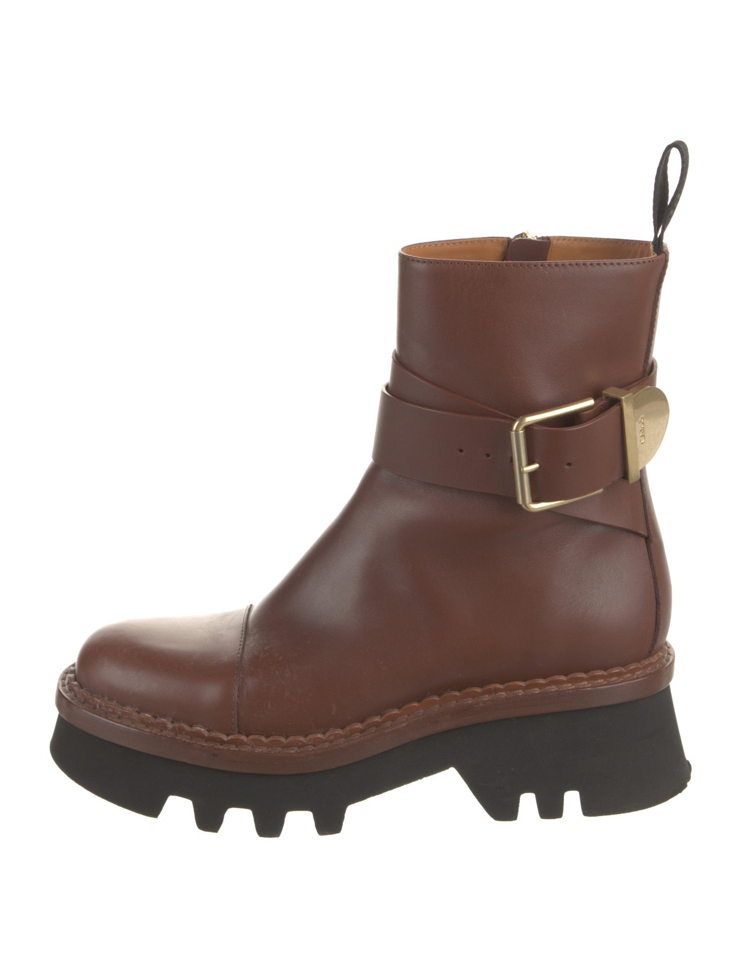 Chloé Leather Moto Boots