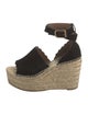 Chloé Suede Scalloped Accent Espadrilles