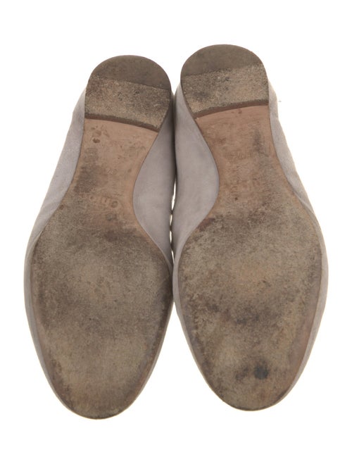 Chloé Suede Scalloped Accent Ballet Flats