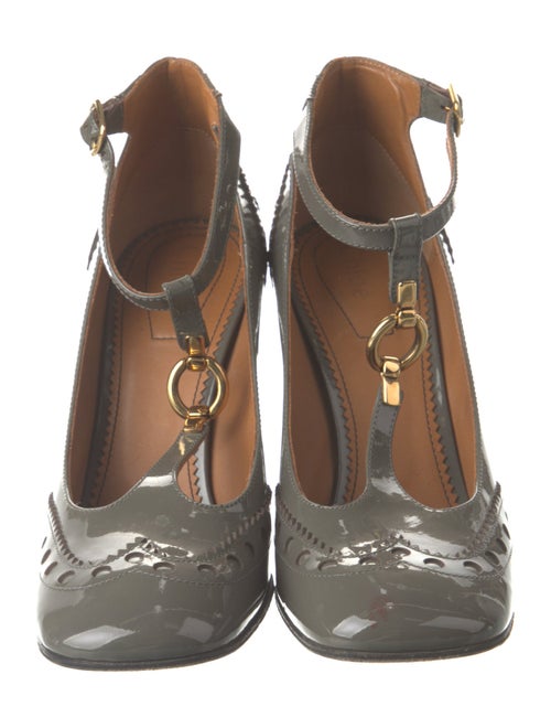 Chloé Patent Leather T-Strap Pumps