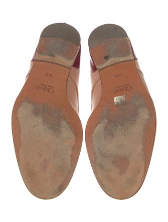 Chloé Leather Colorblock Pattern Sneakers