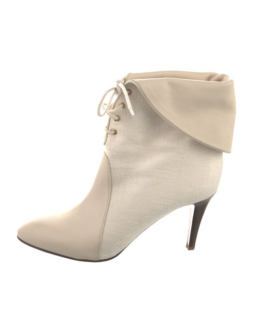 Chloé Canvas Lace-Up Boots