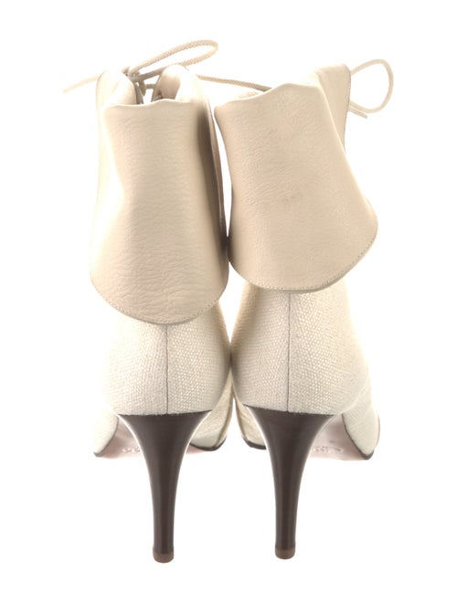 Chloé Canvas Lace-Up Boots