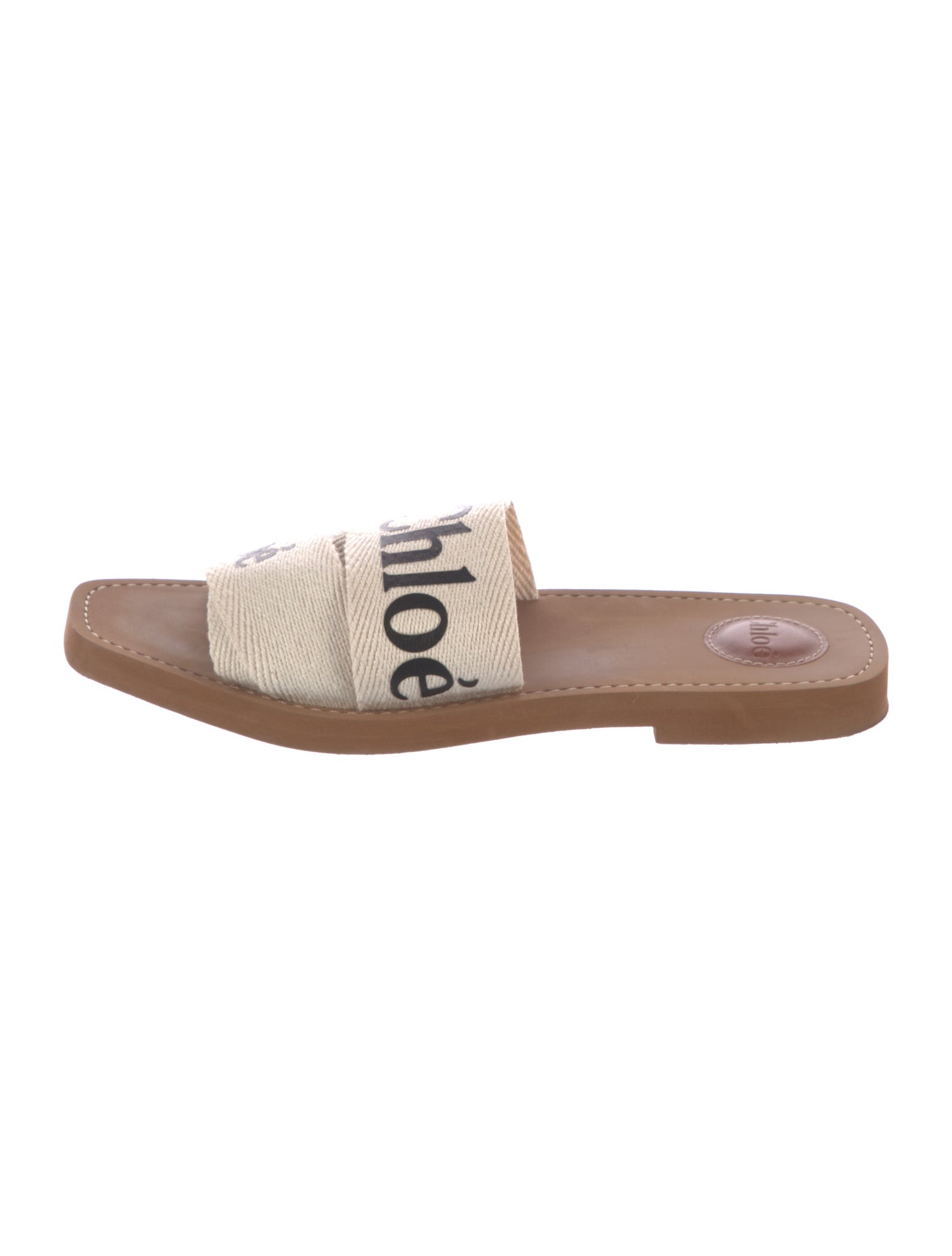 Chloé Canvas Graphic Print Slides