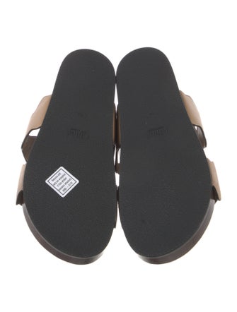 Chloé Leather Scalloped Accent Slides