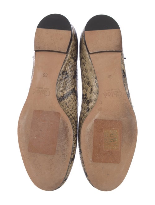 Chloé Lauren Embossed Leather Flats