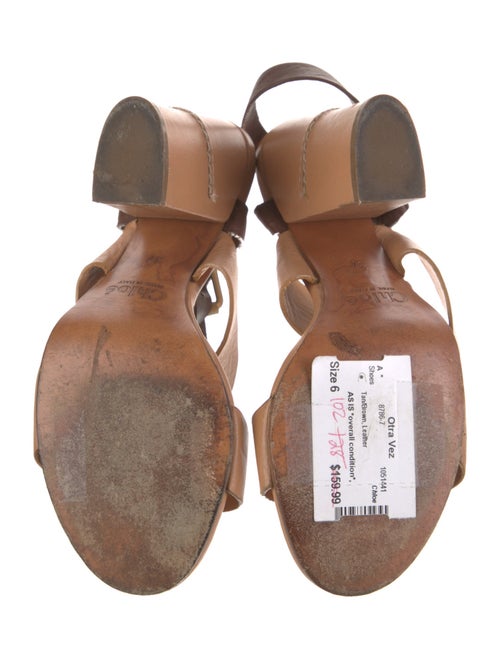 Chloé Leather Slingback Sandals