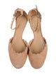 Chloé Suede Scalloped Accent D'Orsay Flats