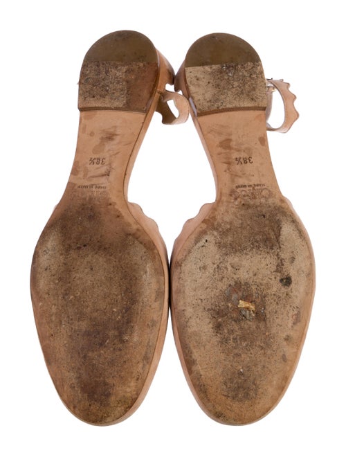 Chloé Suede Scalloped Accent D'Orsay Flats