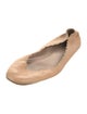 Chloé Leather Scalloped Accent Ballet Flats