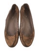 Chloé Leather Scalloped Accent Ballet Flats