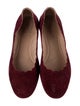 Chloé Suede Scalloped Accent Ballet Flats
