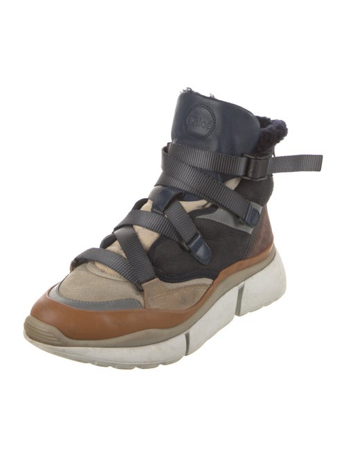 Chloé Suede Lace-Up Boots