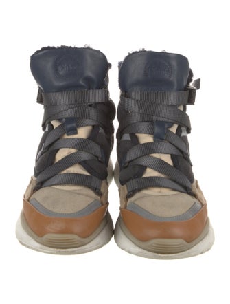 Chloé Suede Lace-Up Boots