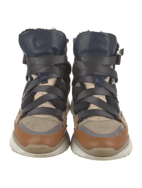 Chloé Suede Lace-Up Boots