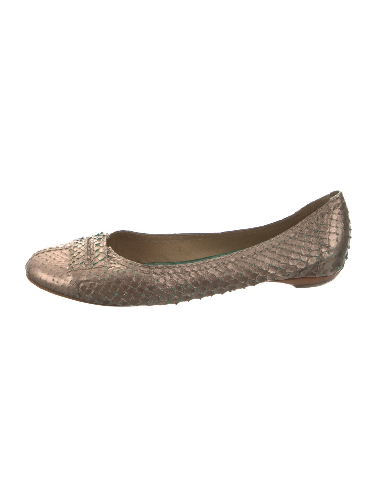 Chloé Snakeskin Ballet Flats