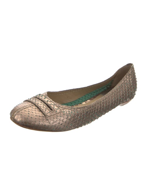Chloé Snakeskin Ballet Flats