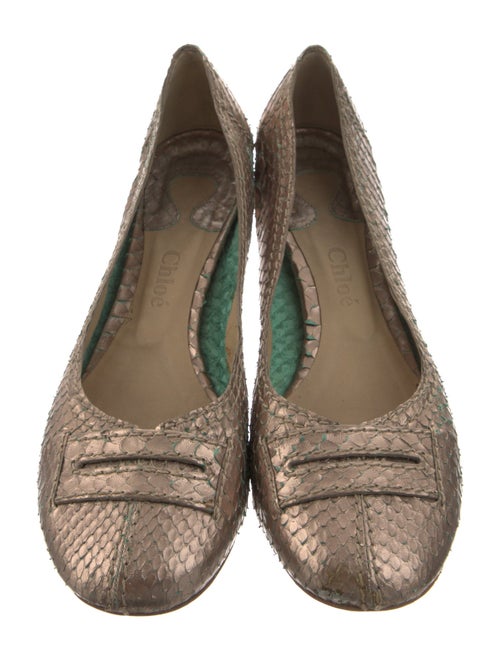 Chloé Snakeskin Ballet Flats