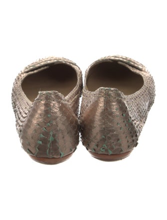 Chloé Snakeskin Ballet Flats