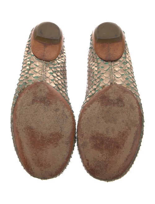 Chloé Snakeskin Ballet Flats