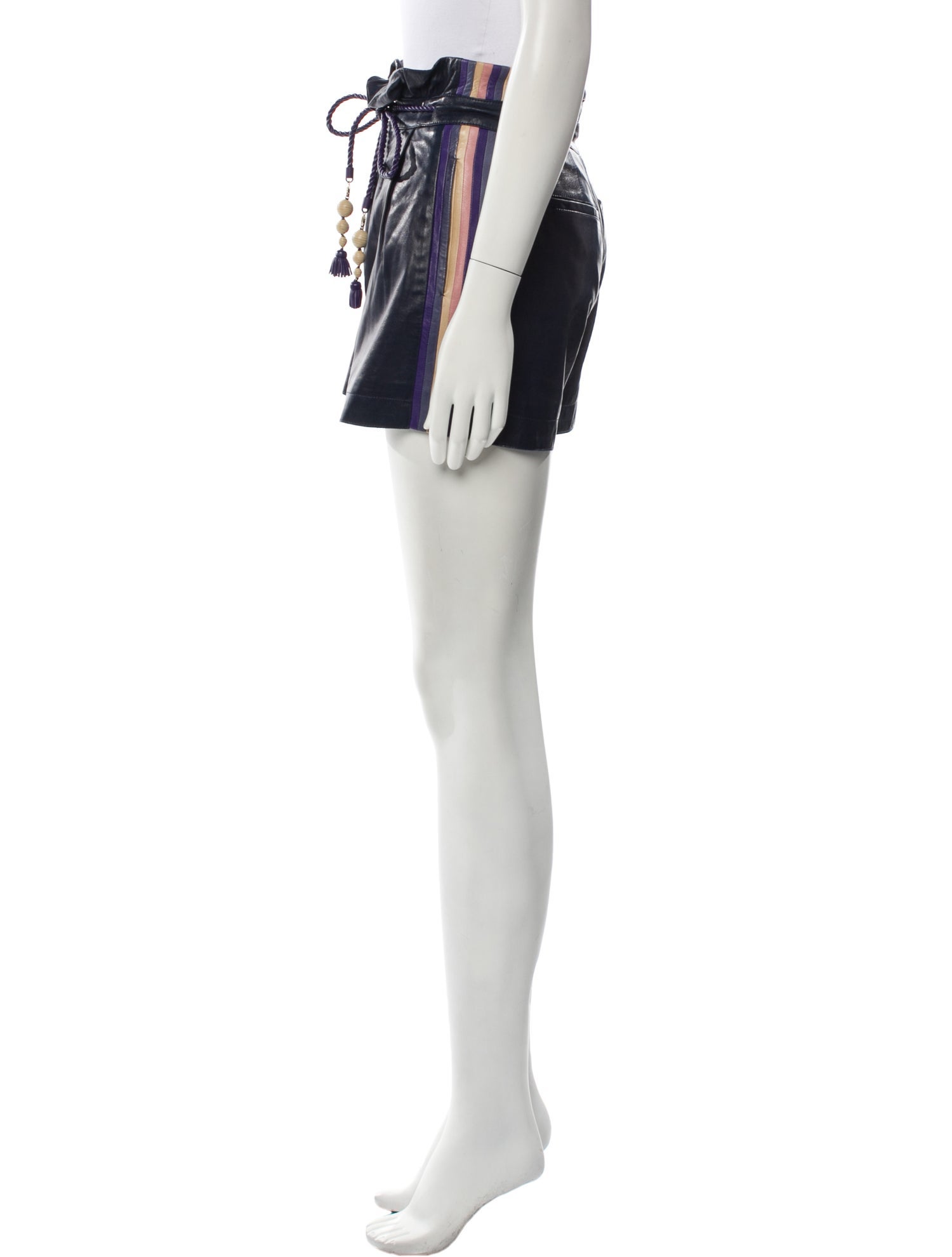 Chloé Leather Mini Shorts