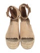 Chloé Suede Scalloped Accent Espadrilles