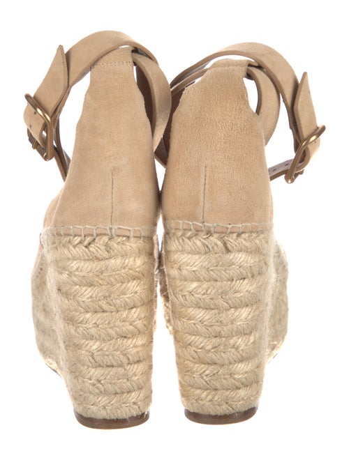 Chloé Suede Scalloped Accent Espadrilles